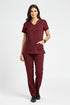 Women's 4-Pocket Scallop Neck Scrub